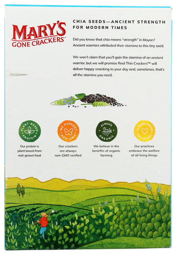 Marys Gone Crackers Organic Value Size Real Thin Sea Salt Crackers, 14 Oz