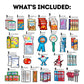 Birthday Care Package (80 Count) Snacks Food Cookies Chocolate Bar Chips Candy Party Variety Gift Box Pack Assortment Basket Bun