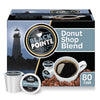Black Pointe Bay Coffee Donut Shop Blend Medium Roast 80 Count Single Serve Pods for Keurig K-Cup Brewers Brown