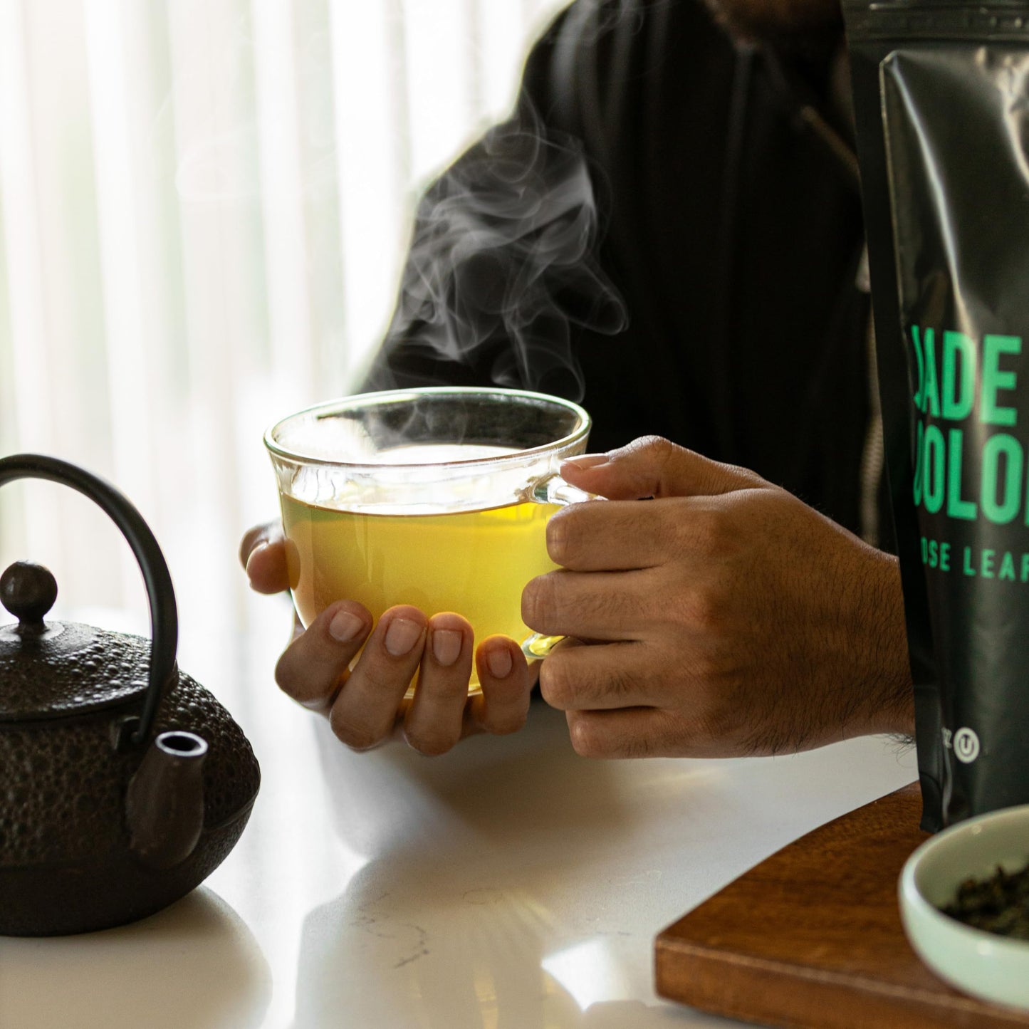 Jade Oolong - Loose Leaf Green Tea Ti Kuan Yin -  Lb Pouch - 8Oz Resealable Bag - 1 Pack