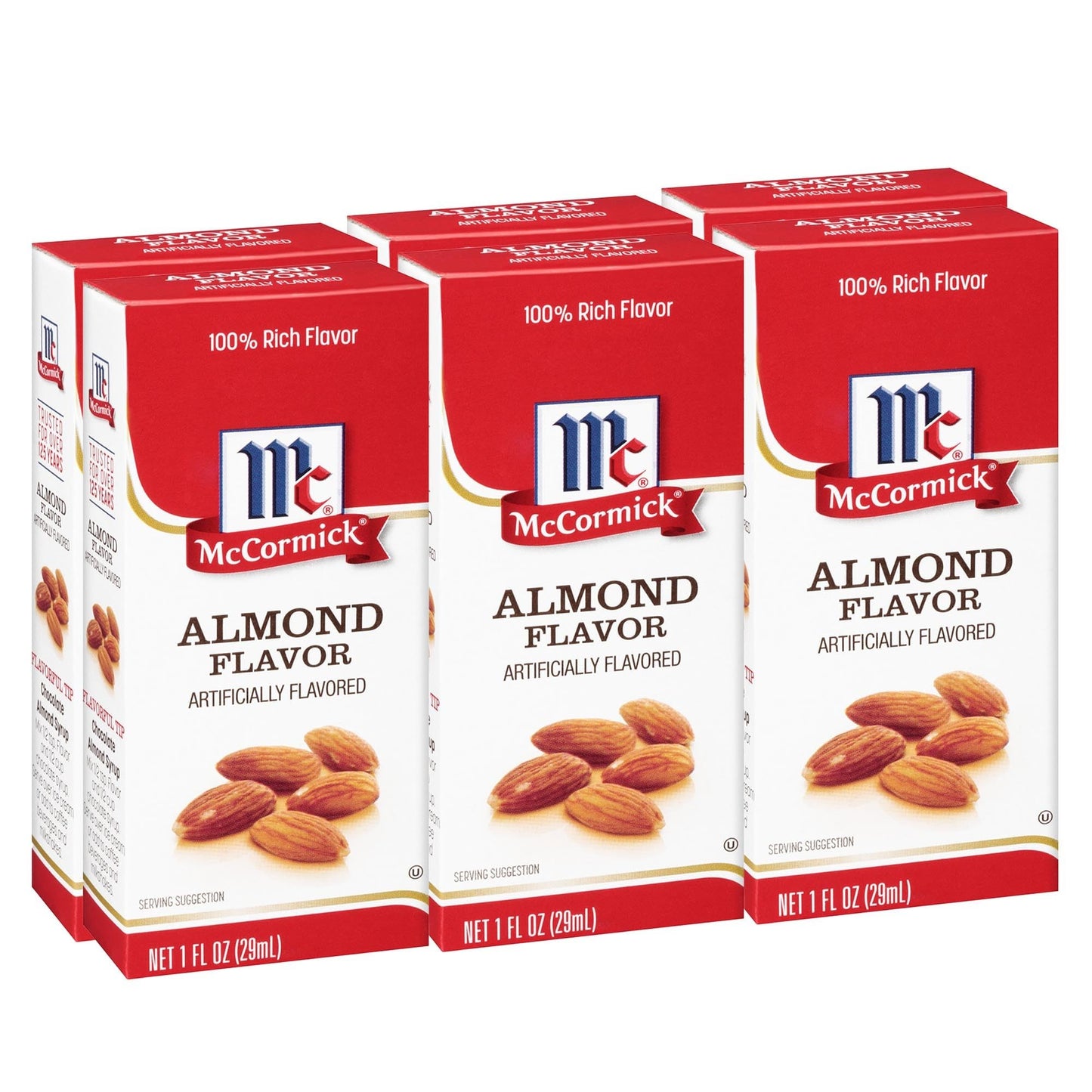 McCormick Imitation Almond Flavor, Pack of 6, 1 Fl Oz Each