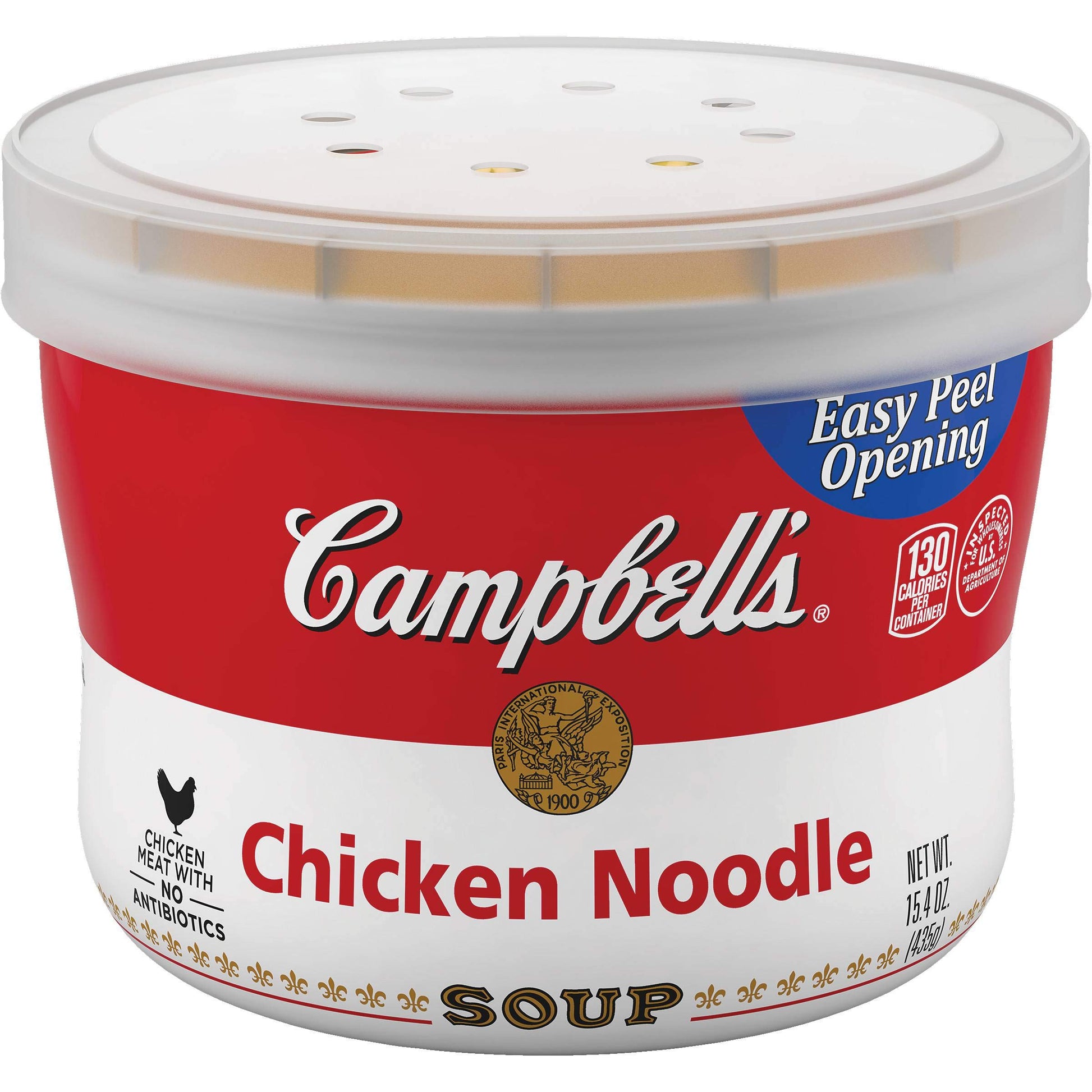Campbells Microwavable Bowl Chicken Noodle Soup, 15.4000-Ounces (Pack Of 8)