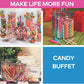 Fun Express Candy Canes - 80 Individually Wrapped Treats - 2 lb Assorted Holiday Gifts for Parties and Stocking Stuffers