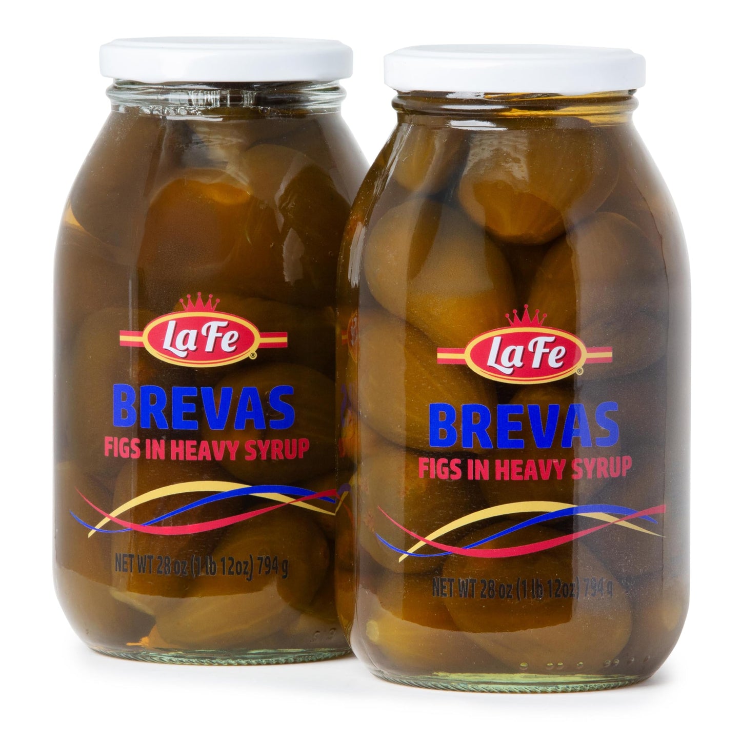 La Fe Brevas - Whole Figs In Heavy Syrup  Dulce De Brevas En Alm?Bar  Fresh Figs Fruit  Traditional Colombian Higos Frescos  Super Fruit Rich In Fiber  Vitamin A & C  Calcium & Iron  28Oz 2 Jars