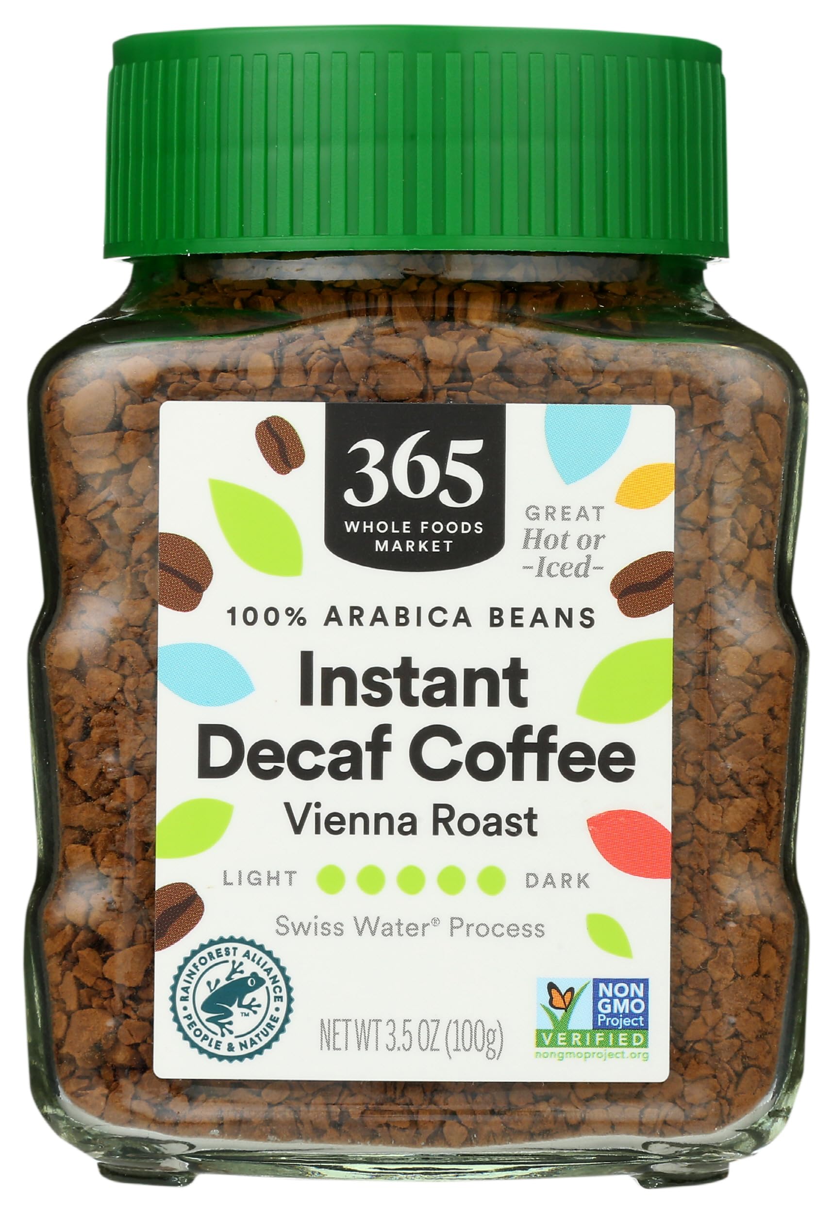 365 by Whole Foods Market Decaf Instant Coffee Dark Vienna Roast 3.5 Ounce
