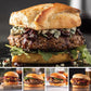 Omaha Steaks PureGround Burger Flight - 32 Burgers (8 Filet Mignon, 8 Porterhouse, 8 New York Strip, 8 Sirloin) - 6 oz