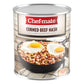 Chef-Mate Corned Beef Hash, Canned Food And Canned Meat, 6 Lb 11 Oz (#10 Can Bulk)