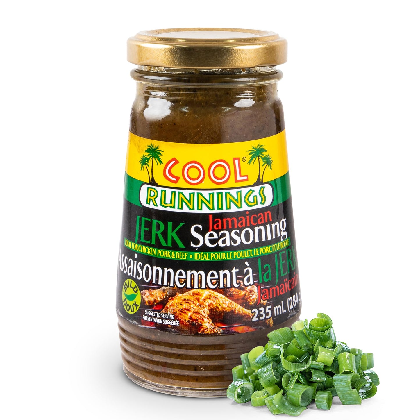 Cool Runnings Jerk Jamaican Seasoning Mild Sauce 284g - Authentic Mild Jamaican Sauce for Marinating, Grilling, and Cooking Chic