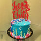 ZHUOWEISM Crawfish Cake Topper Red Glitter Party Decoration Paper Design 3