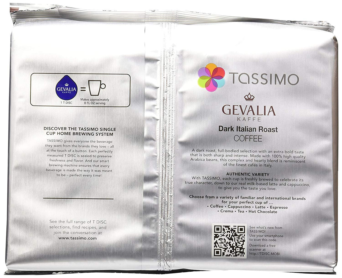 Tassimo T-Discs Gevalia Dark Italian Roast - 60 Count (5 Packages)