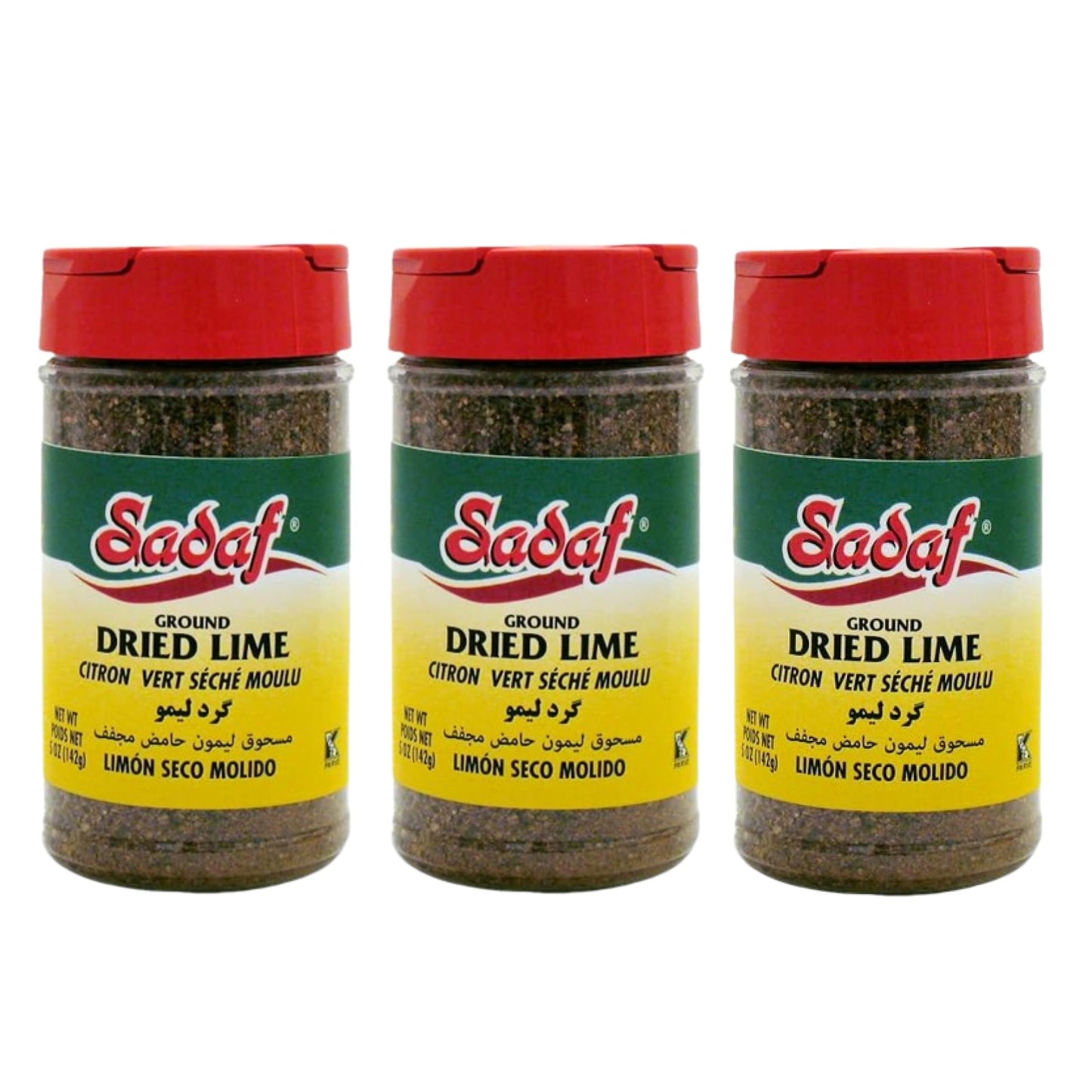 Sadaf Ground Dried Lime - Limoo Omani - Dried Lime Powder for Cooking & Food Flavoring - Lime Grounded - Kosher & Vegetarian - 5