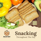 SNACKTERY Multigrain Melba Toast  ers - All Natural, Thin & Crispy, 7 Oz, Pack of 2