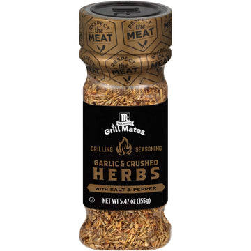 Mccormick Grill Mates Garlic & Crushed Herbs Grilling Seasoning, 5.47 Oz