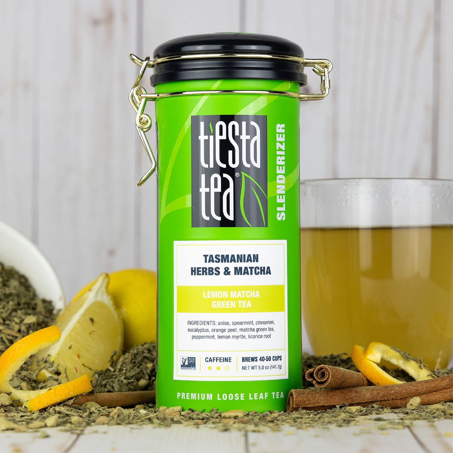 Tiesta Tea - Tasmanian Herbs & Matcha | Lemon Matcha Green Tea | Premuim Loose Leaf Tea Blend | Medium Caffeinated Green Tea | M