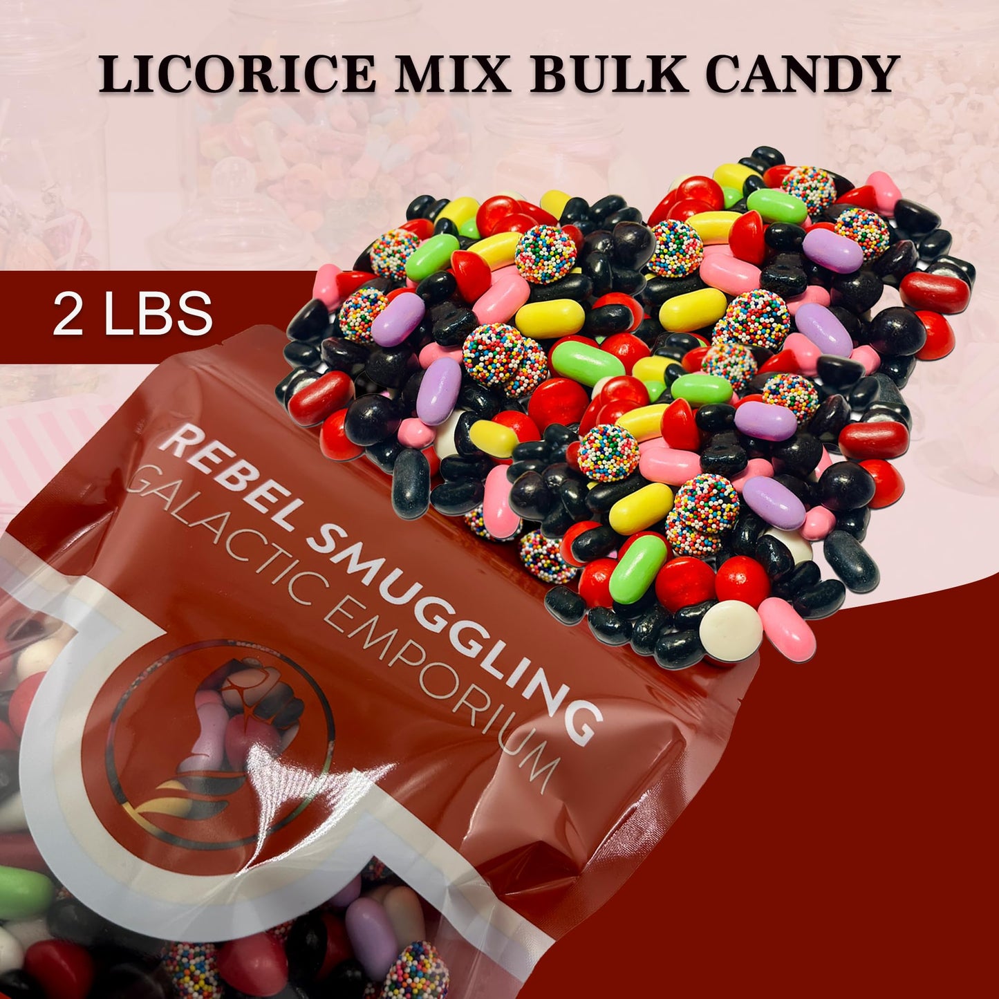 Licorice Bridge Mix Candy Bulk 2Lb Bag, Licorice Candy Assortment By Rebel Smuggling Galactic Emporium
