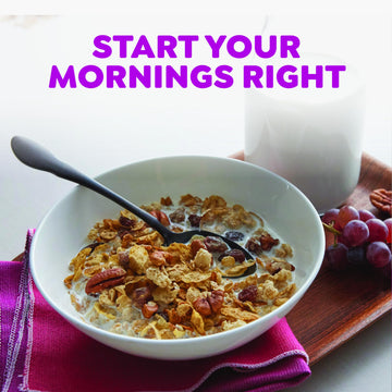 Great Grains Raisins Dates And Pecans Breakfast Cereal, Raisin Cereal With Sweet Dates And Granola Clusters, Non-Gmo Project Verified, 16 Oz Box