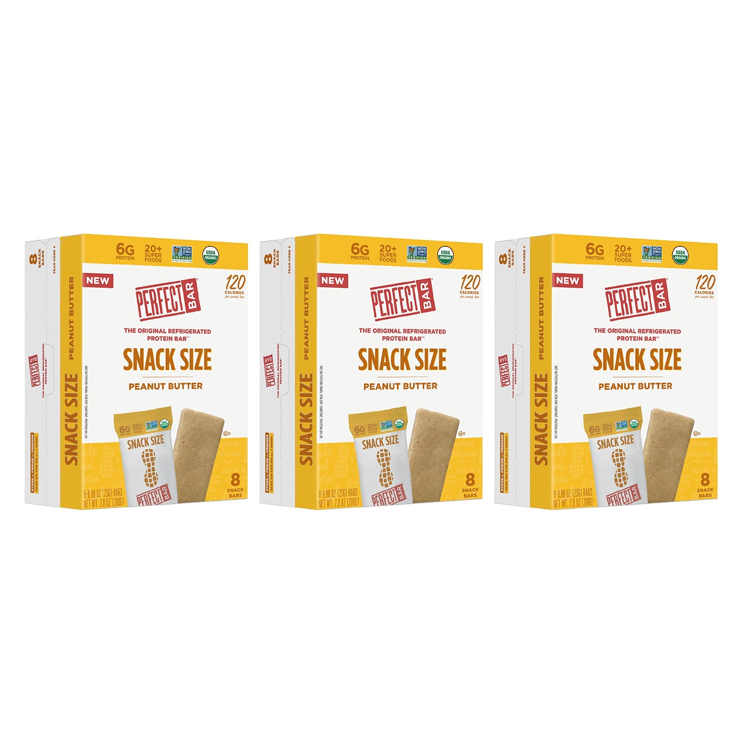 Perfect Bar Mini, Peanut Butter Protein Bar, Protein Snack, Snack Bar, Organic, Gluten Free, Soy Free, Non GMO, No Sugar Alcohol