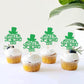 Ercadio 24 Pack Happy St Patrick'S Day Cupcake Toppers Happy St Patrick'S Day Cupcake Picks With Four Leaf For St.Patricks Day B