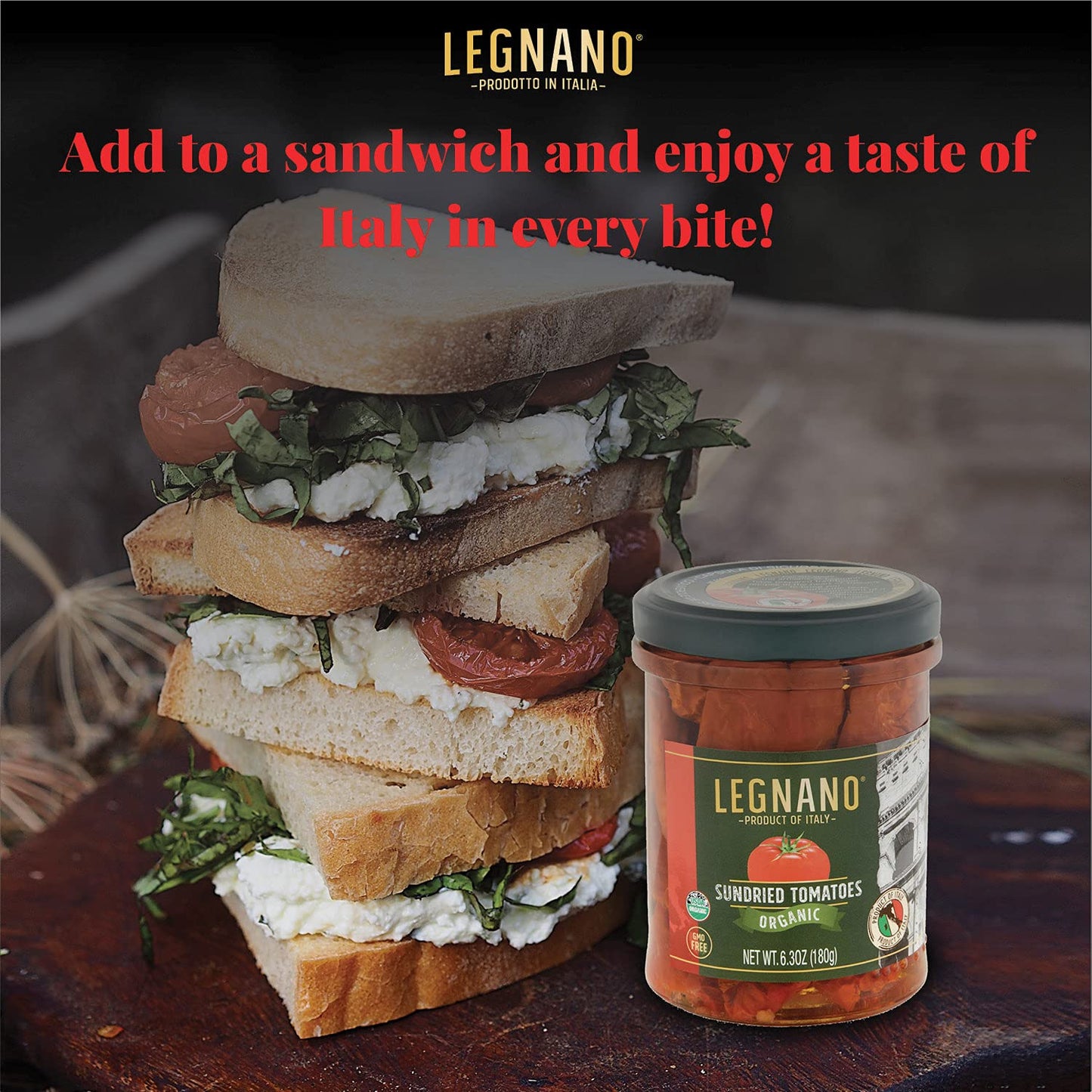 Organic Sundried Tomatoes By Legnano | Authentic Italian Sun Dried Tomatoes | Usda Organic And Non Gmo Certified | Made In Italy