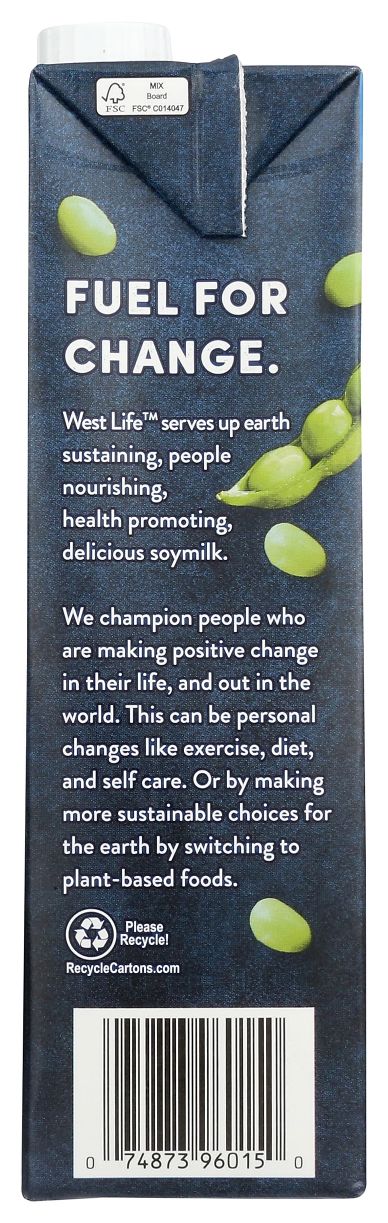 West Life Organic Unsweetened Soy Milk, 32 Fl Oz