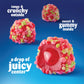 NERDS Juicy Gummy Clusters  Strawberry Punch  Juicy and Gummy Candy  1 Stand Up Bag  for Snacking and Sharing  7.15 oz