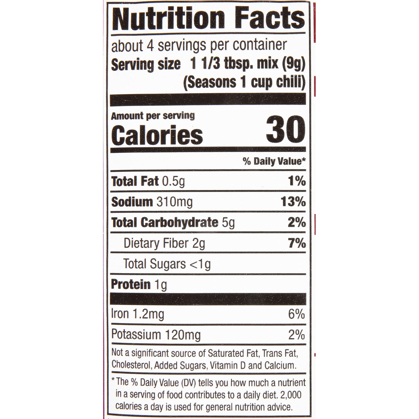 McCormick Hot Chili Seasoning Mix, 1.25 oz