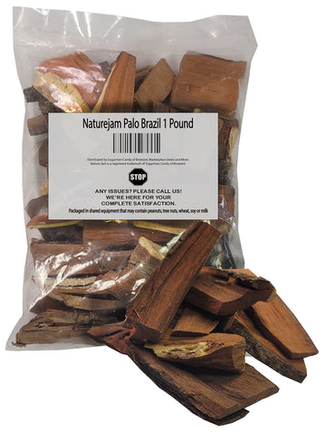 Naturejam Palo Brazil 1 Pound Bulk Bag-Haematoxylum Brasiletto For Natural Tea Aka Mexican Logwood, Palo De Tinto, Pernambuco