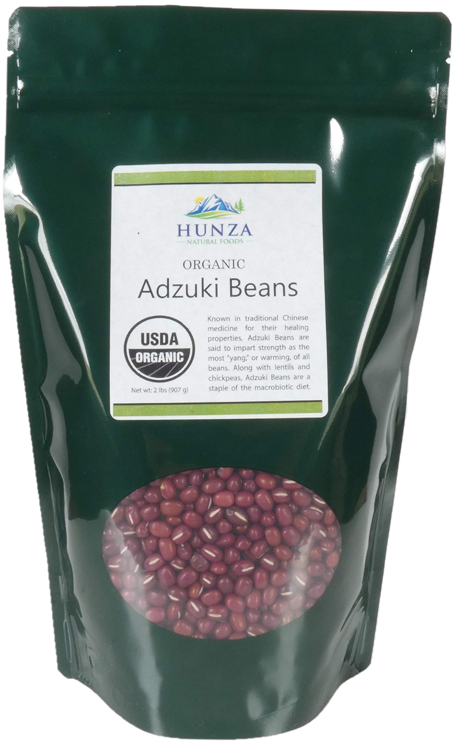 Hunza Organic Adzuki Beans - 32 Ounce (Pack of 1) - Non-GMO, Gluten-Free, Vegan