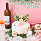 Juexica Wedding Cake Topper Set, Rustic Heart Shaped, 7x3, Wood, White/Champagne/Green, Includes 6 Pcs for Bridal Shower/Engagement