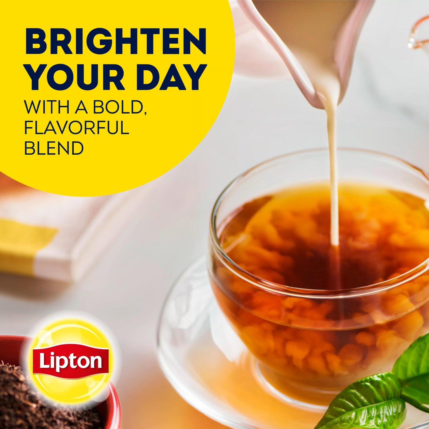 Lipton Tea Bags, Black Tea, Iced Or Hot Tea, Can Support Heart Health, 600 Total Tea Bags (100Ct - Pack Of 6)
