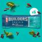 CLIF BUILDERS Protein Bars - Chocolate Mint Flavor - 20g Plant Based Protein - Gluten Free - Non-GMO - Low Glycemic - No Artificial Sweeteners - 2.4 oz. (6 Pack)