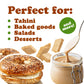 Food to Live Organic Toasted Hulled Sesame Seeds, 1 Pound - Crunchy and Nutritious Snack, Oven Roasted, Unsalted, No Oil Added,