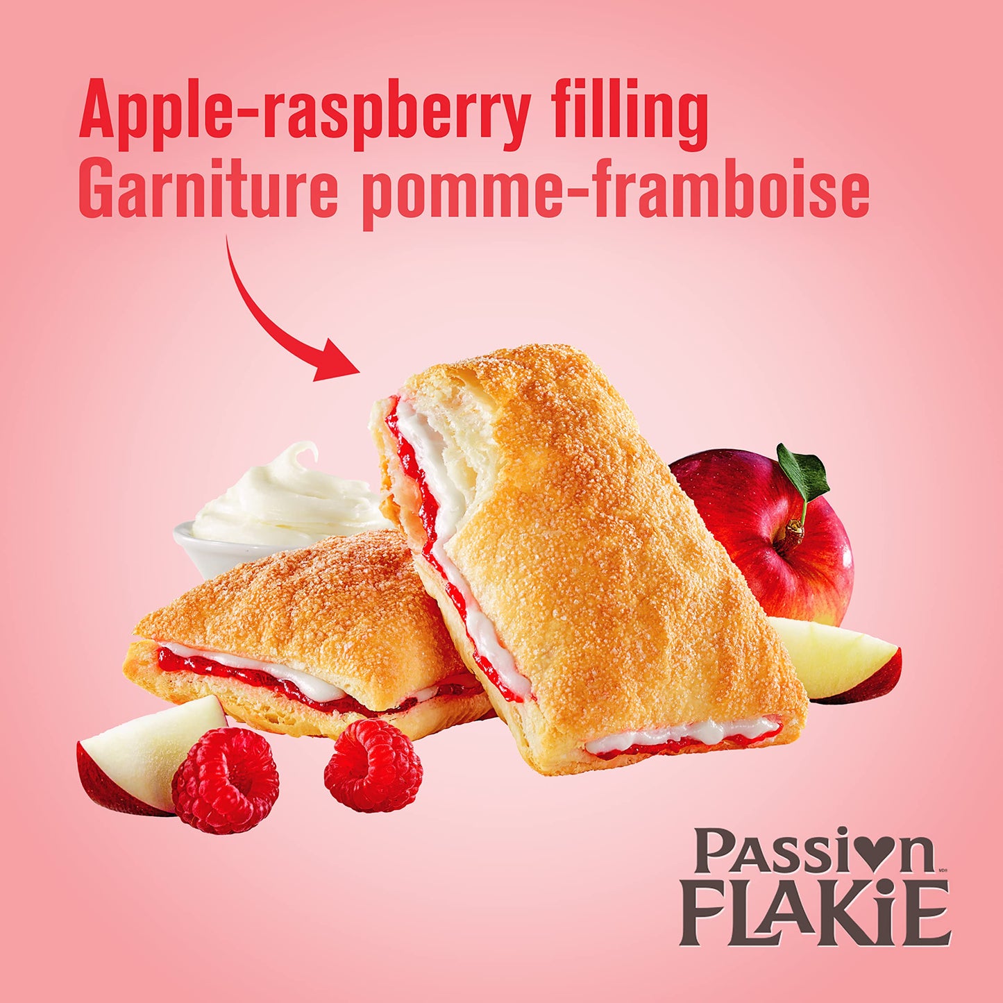 Vachon Passion Flakie Apple-Raspberry Cake, 305G/10.8Oz., {Imported From Canada}