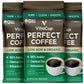 VitaCup Perfect Low Acid Dark Roast Coffee, USDA Organic, Fair Trade, Mycotoxin Free, 3 Bags, 11oz Each