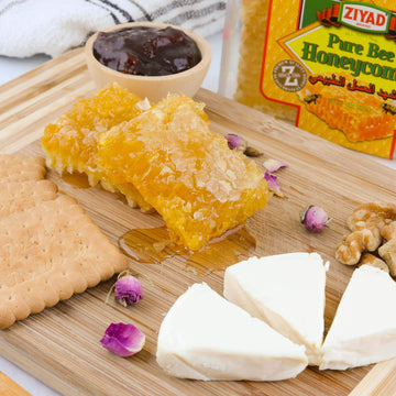 Ziyad Raw All-Natural Honeycomb, 100% Pure Unfiltered Honey Comb, 100% All-Natural, No Additives, No Preservatives, From The Tur