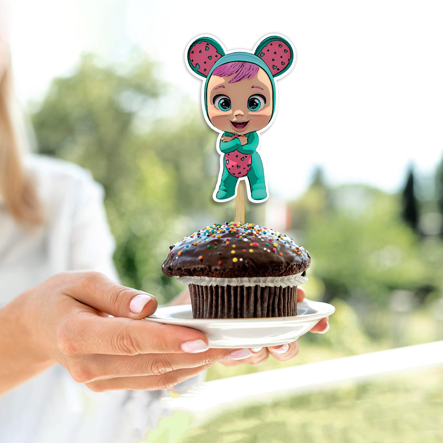 Seyal Cri Babes Cupcake Topper