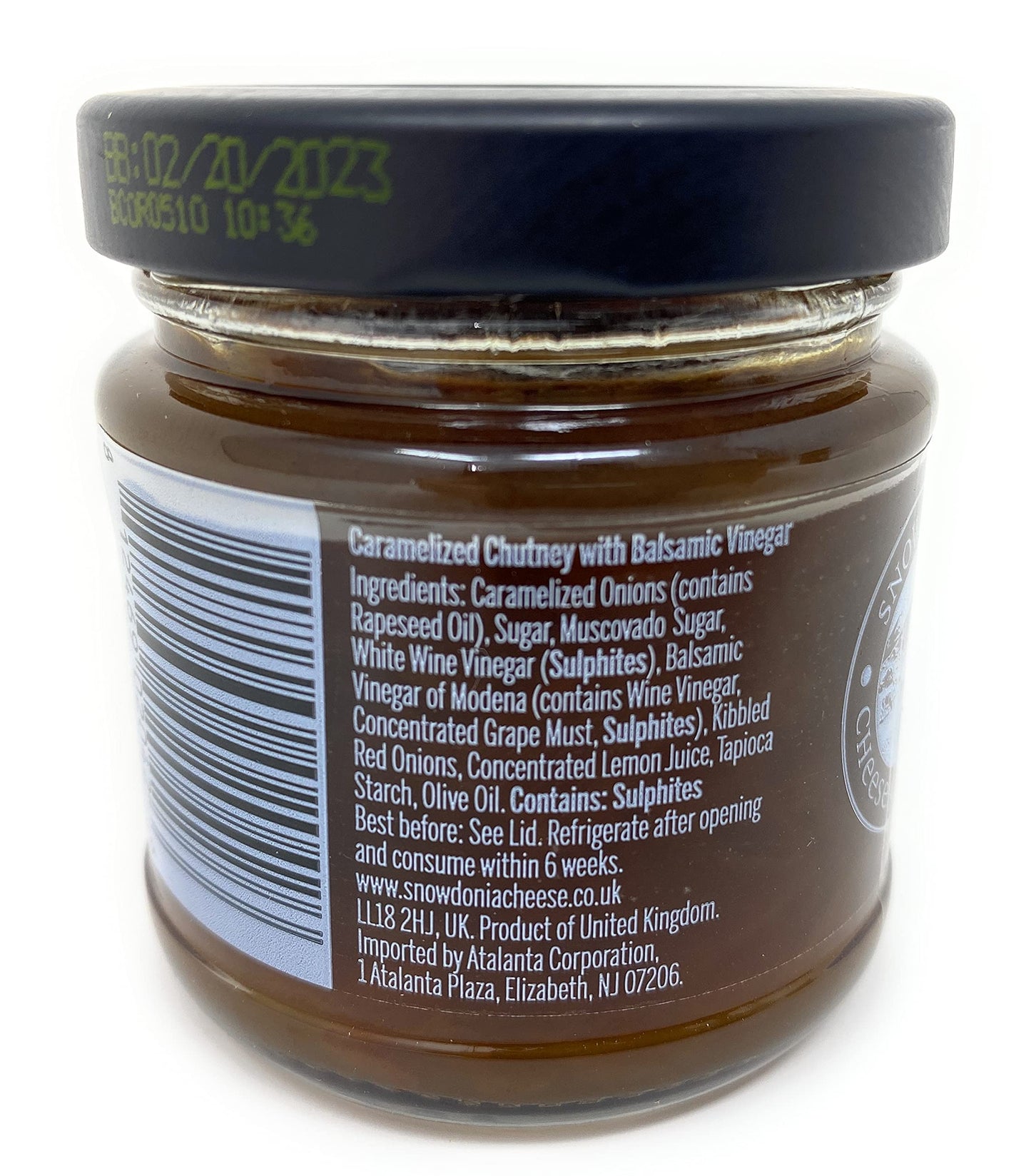 Snowdonia Cheese Company Balsamic Caramelised Onion Chutney | 1 Pk Chutney Jar - 3.5 Oz