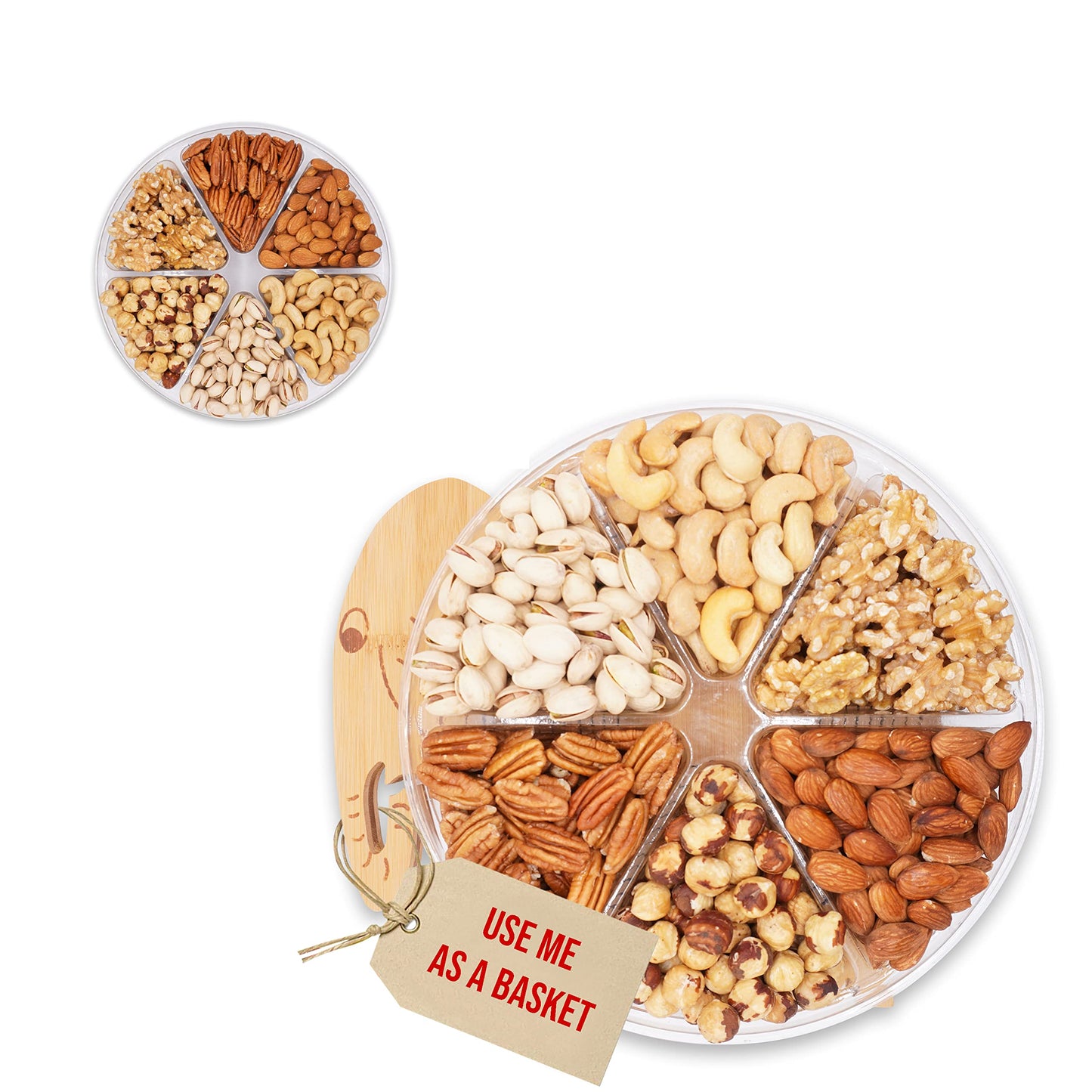 Secret Gardens Gourmet Gift Baskets Turns Into Basket Healthy Dried Fruit And Nuts Fresh Gift For Thanksgiving, Christmas, Birt