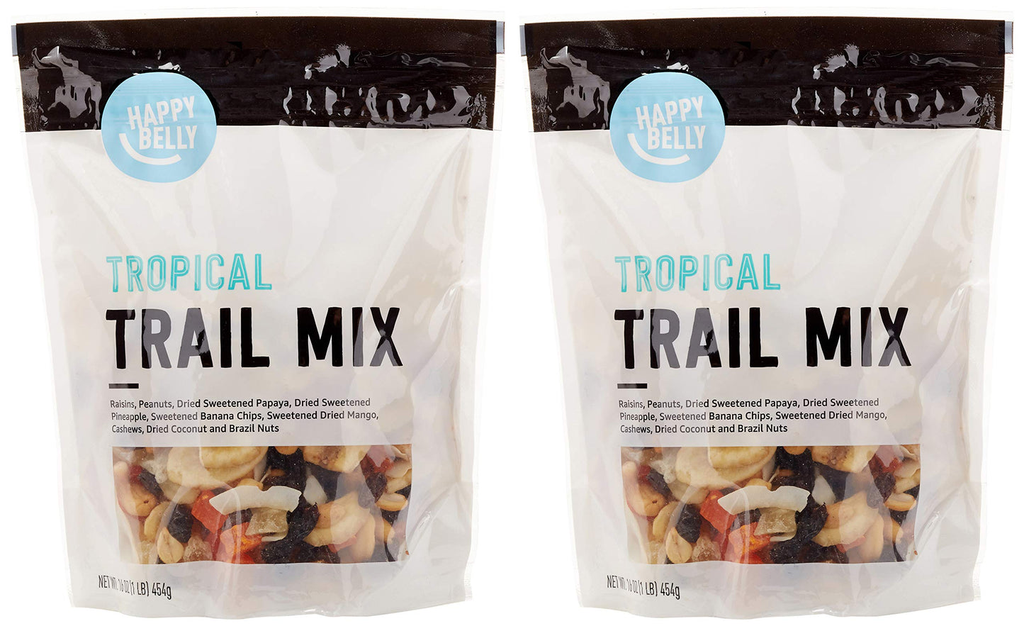 Happy Belly Tropical Trail Mix, 16 Ounce (Pack of 2)