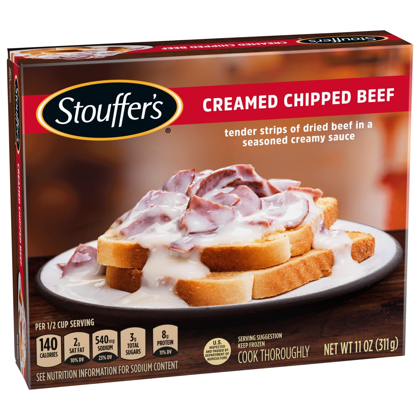 Stouffers Creamed Chipped Beef, Frozen Meal,10018