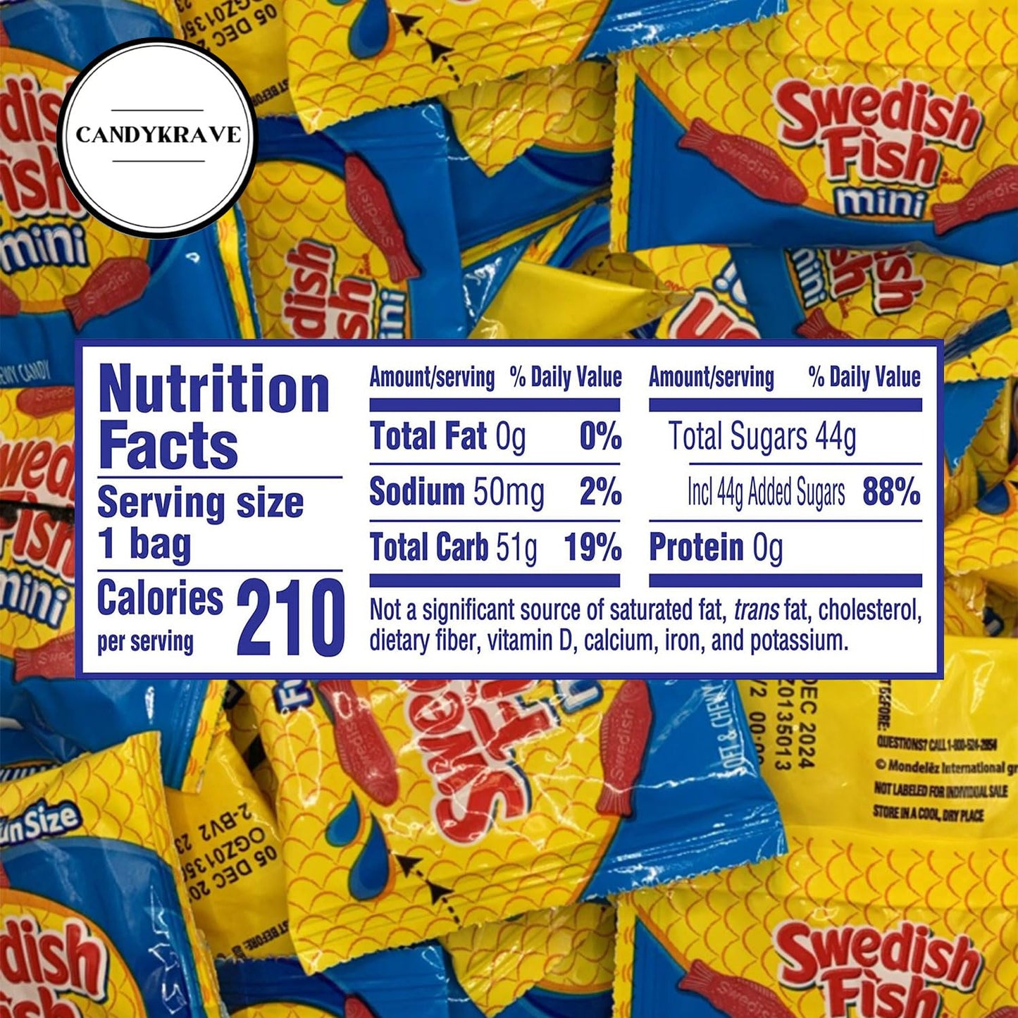 SwedishFish Soft & Chewy Red Fish Candy - Berry Flavor - 2 lbs Individually Wrapped Pack - Classic & Delicious Swedish Candy for