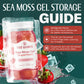 TrueSeaMoss Sea Moss Gel - Made in USA - Wildcrafted Seamoss  Fresh Fruits & Jarred Vegetables - Strawberry  Pack of 2 (Labels may Vary)
