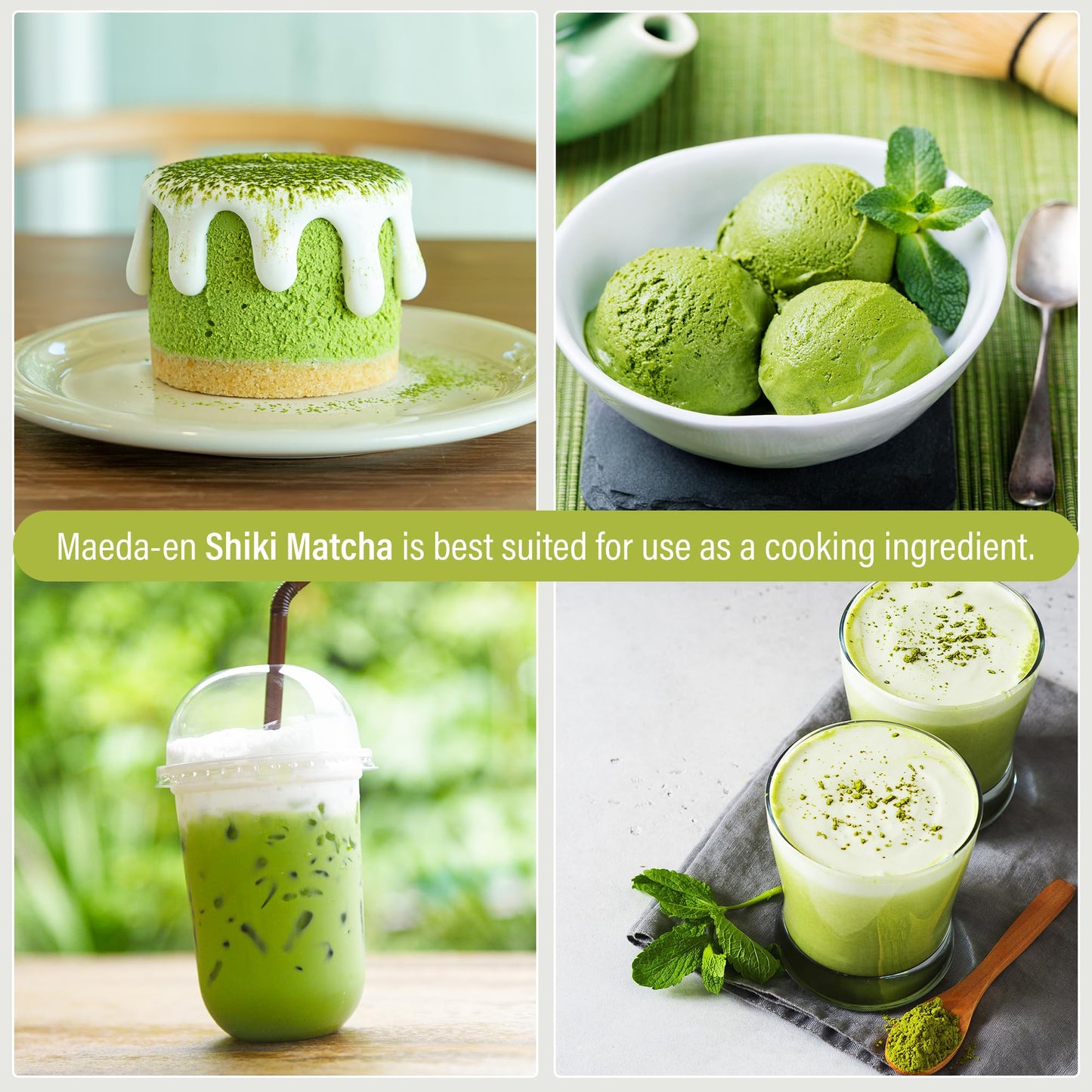 Maeda-En Shiki Matcha Green Tea Powder 28G Japanese Origin 100% For Latte Smoothies And Baking 05448 1Pk