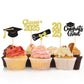 25 Pack 2025 Graduation Cupcake Toppers Class Of 2025 Congrats Grad Cupcake Picks For 2025 Graduation Theme Birthday Party Suppl