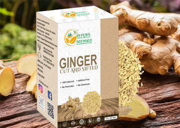Herbs Botanica Dried Ginger Root Cut & Sifted for Teas & Oils, Food Grade, Non GMO, 8 oz