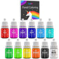 Vividye Food Coloring Set - 12 Liquid Tasteless Colors for Baking, 0.25 Fl Oz Bottles, Includes Red, Blue, Green, and More