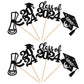 24 PCS 2024 Graduation Cupcake Toppers Glitter Class of 2024 Diploma Grad Cap Cupcake Picks 2024 Graduation Theme Party Cake Dec