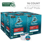 Caribou Coffee Mahogany K-Cup Pods, Dark Roast, 96 Count, 24 Count (Pack of 4), White, Model 5000203157
