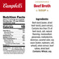 Campbells Condensed Beef Broth, 10.5 Ounce Can, Pack of 1, Rich Flavor