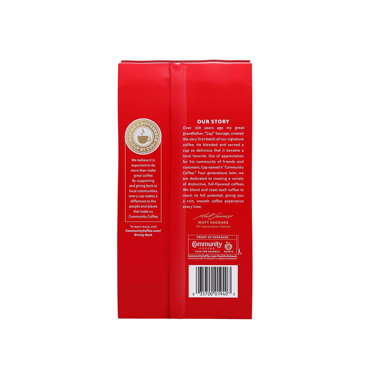 Community Coffee Medium Roast Ground Coffee, 16 Ounce, Pack of 10